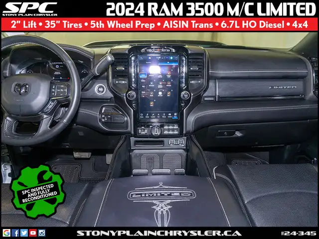 2024 RAM 3500 Limited 4x4 Mega Cab 6'4 in Cars & Trucks in St. Albert - Image 11