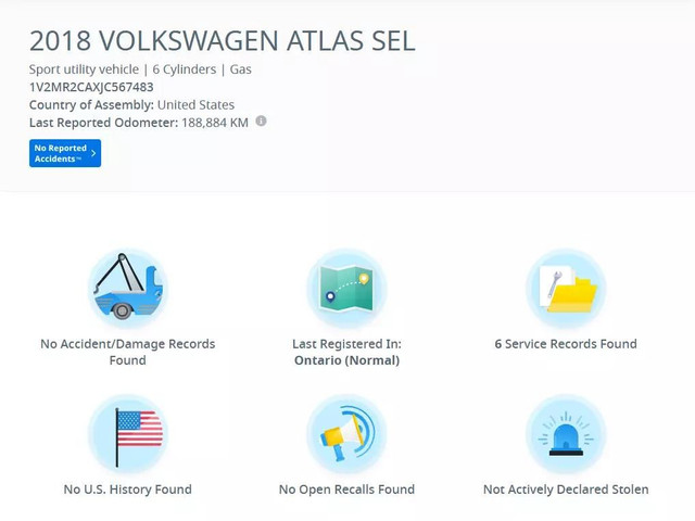 2018 VOLKSWAGEN Atlas SEL in Cars & Trucks in City of Montréal - Image 3
