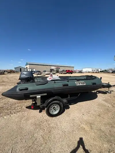 Financing Available!! 2018 Stryker Hunter Jet 420 13'7" Inflatable Zodiac style Fishing Boat with Ka...