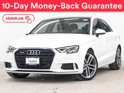 2017 Audi A3 2.0T Progressiv AWD w/ Apple CarPlay, Dual Zone A/C