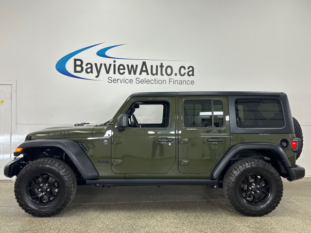 2024 Jeep Wrangler Willys WILLYS/AUTO/2 TOPS/WIDESCREEN/PREM... in Cars & Trucks in Belleville