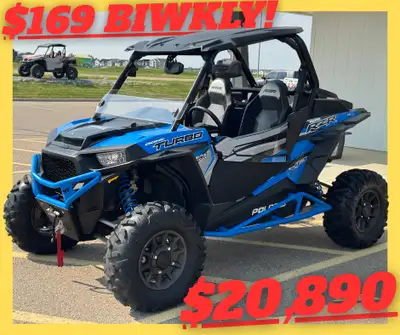PAYMENTS AS LOW AS $165 BI WEEKLY! MATURE OWNER SELLING 2018 POLARIS RZR XP TURBO AS NO TIME TO USE,...