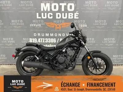 Honda Rebel 500 ABS 2021 SEULEMENT 3 732 KM FREINS ABS PARE-BRISE LUMIÈRE AVANT LED NOUS OFFRONS UNE...