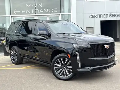The 2023 Cadillac Escalade Sport Platinum in Black Raven delivers bold presence and premium capabili...