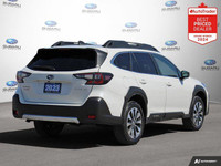 New Price! Odometer is 27073 kilometers below market average! White 2023 Subaru Outback Limited AWD... (image 4)