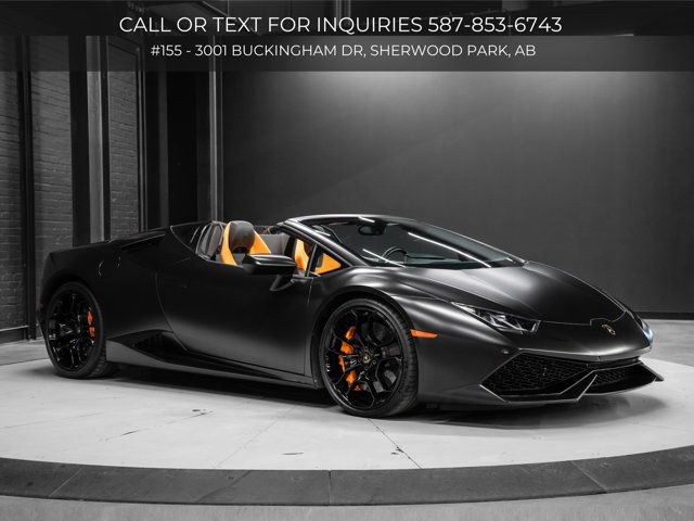 2016 Lamborghini Huracan LP 610-4 Spyder | Matte Black Wrap in Cars & Trucks in Strathcona County