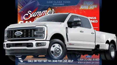Thanks for viewing our Cam Clark Ford Inventory! WAS: $135605 NOW: $130605 plus taxes and licensing...