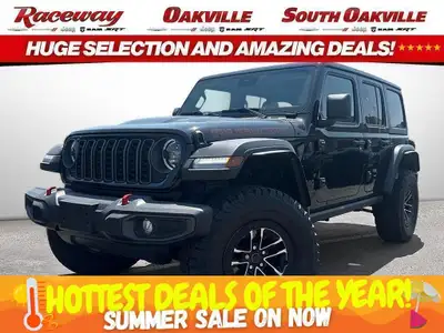 2024 JEEP WRANGLER RUBICON X Black Exterior Black Cloth Low Back Bucket Seats 3.6L V6 Engine - Xtrem...