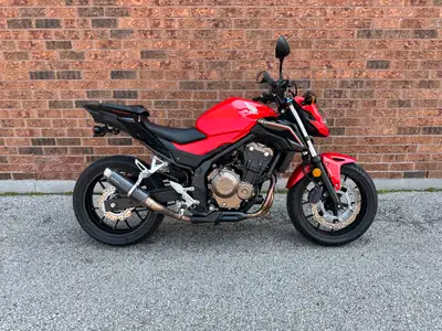 HONDA CB500F with a LeoVince pipe, ABS brakes, tidy tail, only 12,000 KM, very clean and well mainta...