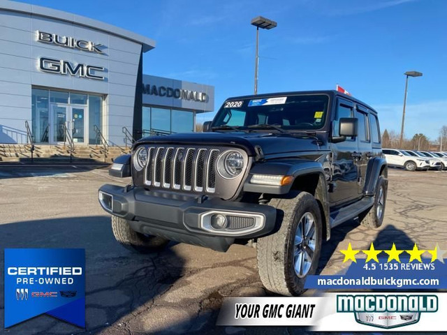 2020 Jeep Wrangler Unlimited Sahara - Certified - $344 B/W in Cars & Trucks in Moncton