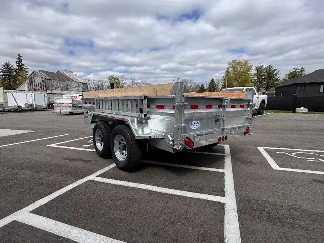 Galvanized 6x12 5TON Dump Trailer With Ramps in Cargo & Utility Trailers in Brantford - Image 10