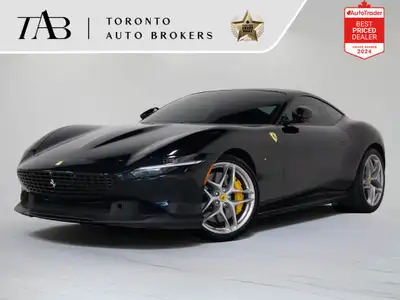 This stunning 2021 Ferrari Roma Coupe combines refined power with timeless design, finished in sleek...