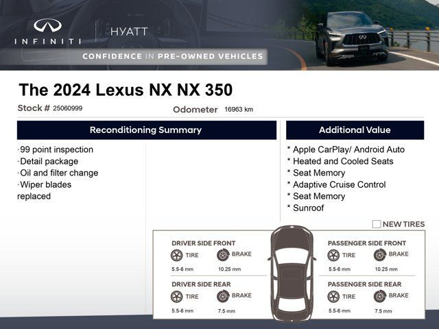 2024 Lexus NX NX 350 - Apple CarPlay | Cooled Seats | Seat in Cars & Trucks in Calgary - Image 2