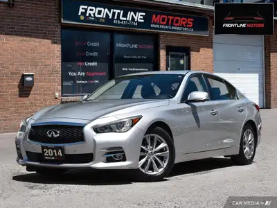 2014 Infiniti Q50 AWD - One Owner - Silver on Black Leather Interior - CarFAX Verified - Clean Title...
