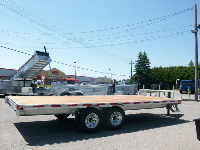 2024 K-TRAIL DKO20-14 DECK OVER 20' 2 ESSIEUX 7000LB. GALVANISE  in Cargo & Utility Trailers in Laval / North Shore - Image 4