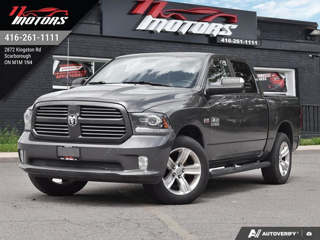 2017 Ram 1500 4X4 Crew Cab 140.5" Sport | LEATHER | NO ACCIDENTS in Cars & Trucks in City of Toronto
