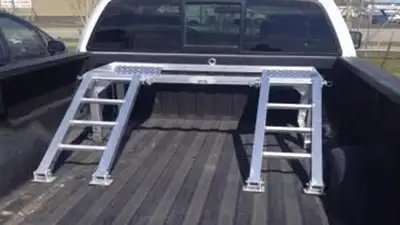 The Marlon ATV Riser is a lightweight all-aluminum riser that fits in the box of any pickup truck. T...