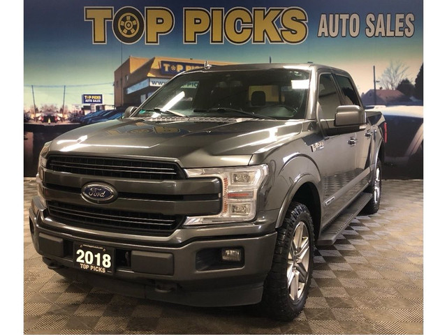 2018 Ford F-150 Diesel, Lariat Sport, 502A Package, Accident Fr in Cars & Trucks in North Bay