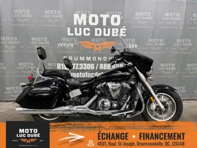 Yamaha V-Star 1300 Deluxe 2015 34 184 KM FAIRING SYSTÈME GPS GARMIN ENSEMBLE DE HAUT-PARLEURS VALISE...