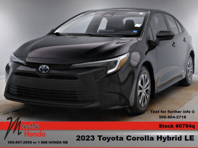 2023 Toyota Corolla Hybrid LE in Cars & Trucks in Moncton