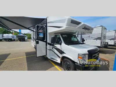 Jayco Greyhawk Class C motorhome 29MV highlights: Rear Bedroom Tri-Fold Sofa 16' Power Awning with L...