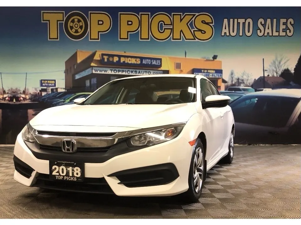 2018 Honda Civic Sedan LX, 6 Speed Manual, Heated Seats, Accide