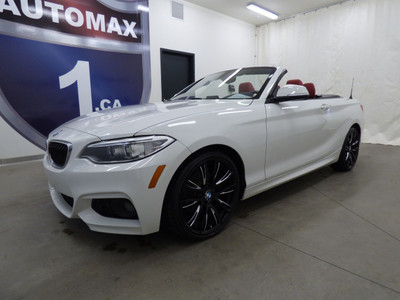 2017 BMW 230I XDRIVE CABRIOLET, CUIR ROUGE, CAMÉRA, FULL!!!