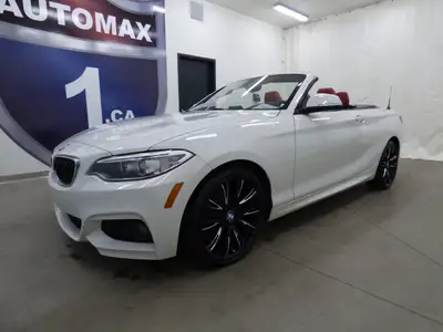 2017 BMW 230I XDRIVE CABRIOLET, CUIR ROUGE, CAMÉRA, FULL!!!