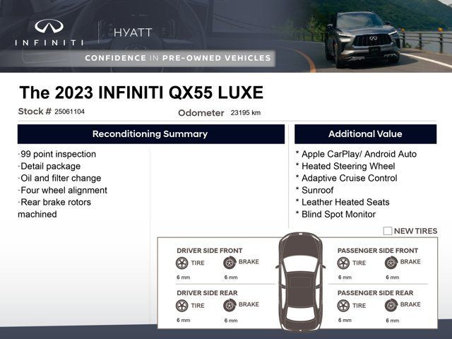 2023 INFINITI QX55 LUXE - Apple CarPlay | Heated Steering in Cars & Trucks in Calgary - Image 2
