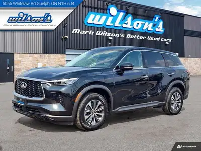 Look at this certified 2023 INFINITI QX60 PURE AWD | Leather | Sunroof | Heated Seats | CarPlay + An...