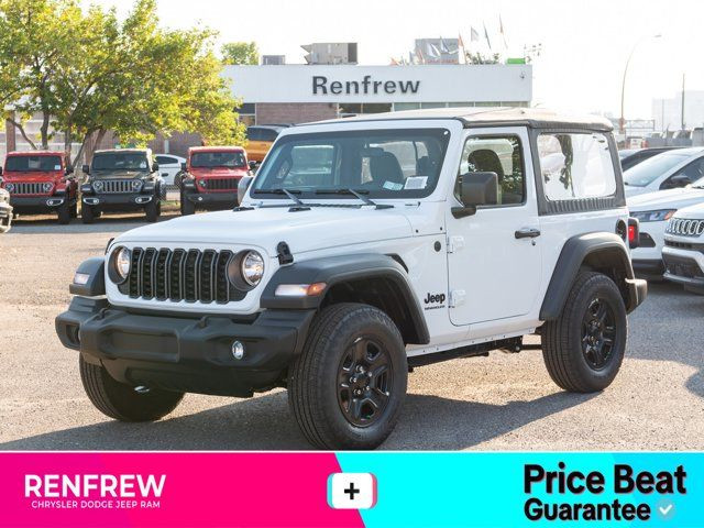 2025 Jeep Wrangler Sport 2 Door 4x4, 6-Spd Manual, 12 Inch in Cars & Trucks in Calgary