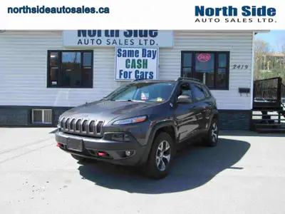 2014 Jeep Cherokee Trailhawk 4WD with only 104,378km! Equipped with remote keyless entry, power wind...