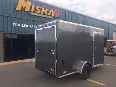 Miska Hero Economy 6'x12' Single Axle Enclosed Cargo Trailer - Perfect companion for various hauling...