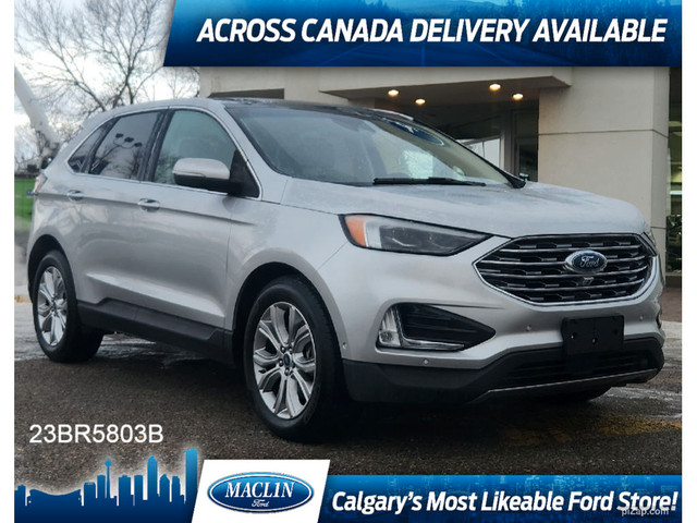  2019 Ford Edge TITANIUM | PANO ROOF | REAR HTD STS | ADAPT CRUI in Cars & Trucks in Calgary