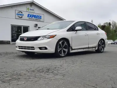 Recent Arrival! Taffeta White 2012 Honda Civic Si For Sale, Bridgewater FWD 6-Speed Manual 2.4L I4 D...