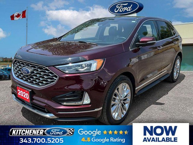 2020 Ford Edge Titanium | 301A| LEATHER SEATS| ADAPTIVE CRUISE in Cars & Trucks in Kitchener / Waterloo