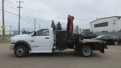 2011 RAM 5500HD WITH PALFINGER PK6001 BOOM PICKER CRANE TRUCK AMVIC Licensed Dealership Financing is...