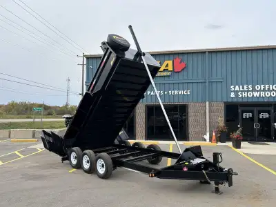 Miska Ultra Low Pro 10 Ton Heavy Duty Dump Trailer 21,000lb GVWR, 82in.x12' Dump Trailers LOADED wit...