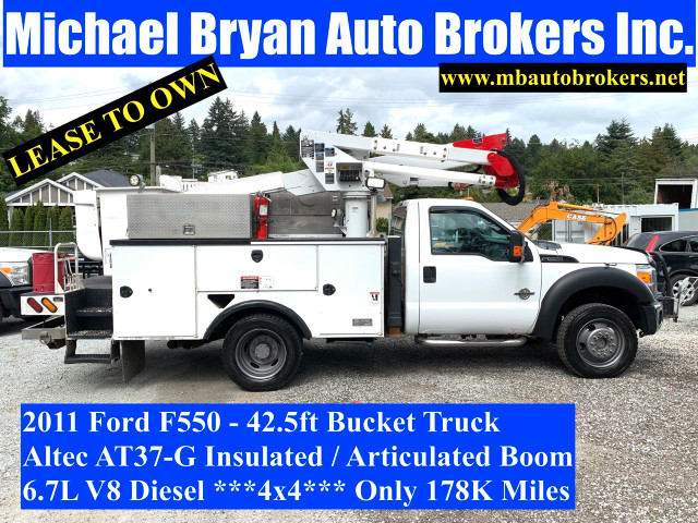 2011 FORD F550 - 42.5FT BUCKET TRUCK *4X4 DIESEL* BLOW-OUT PRICE in Heavy Trucks in Burnaby/New Westminster
