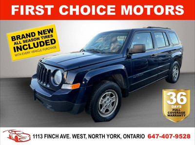 2015 JEEP PATRIOT SPORT ~AUTOMATIC, FULLY CERTIFIED WITH WARRANT
