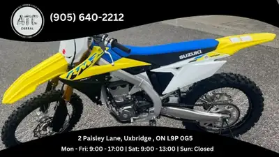 In stock we have a new 2022 Suzuki RM-Z 450 in Champion Yellow No. 2 ON SALE NOW at ATC CORRAL! Allo...