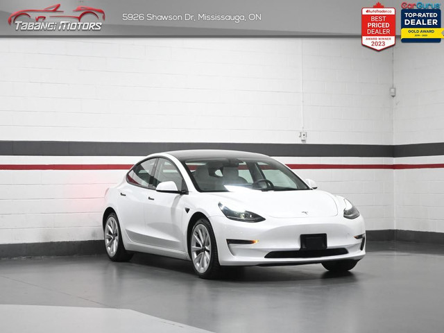 2022 Tesla Model 3 Standard Range Plus No Accident White Leather in Cars & Trucks in Mississauga / Peel Region - Image 3