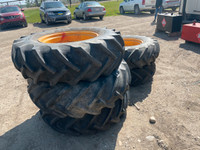 Firestone & Goodyear 14.9-26 backhoe/tractor spares + free rims 