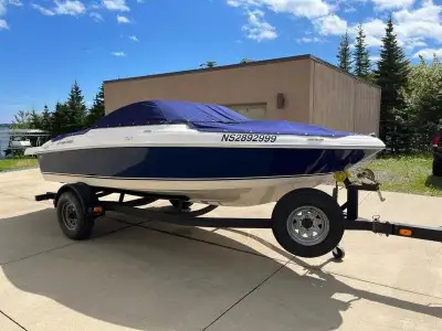 One owner, fresh water boat.. INCLUDES: painted trailer, bow and cockpit covers, stereo, extended sw...