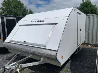 Polaris Enclosed snow trailer - 101 x 12 crossover - Front Access Door - Rear Ramp w/ Spring Assist...