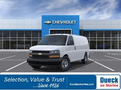 Up to any task, our versatile 2025 Chevrolet Express 2500 W/T Cargo Van is built to handle big jobs...