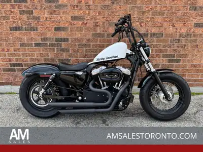SUPER COOL Forty-Eight with pipes, custom handlebar, AVON grips, LED headlight, 1200cc, 5-speed, onl...