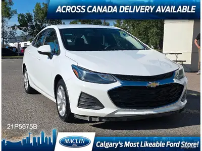 2019 CHEVROLET CRUZE LT 1.4L 6 SPEED AUTOMATIC FEATURES: CLOTH HEATED SEATS REMOTE START BLUETOOTH C...