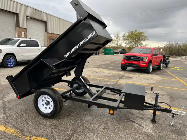2025 -MAYHEM TRAILERS -4X8 $4799 5X10 $4999 MINI DUMP in Cargo & Utility Trailers in Mississauga / Peel Region - Image 3