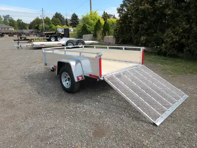 Miska 5'x8' Silver Bullet Utility Trailer Made in Canada 5'x8' Aluminum Utility Trailers - Ready to...